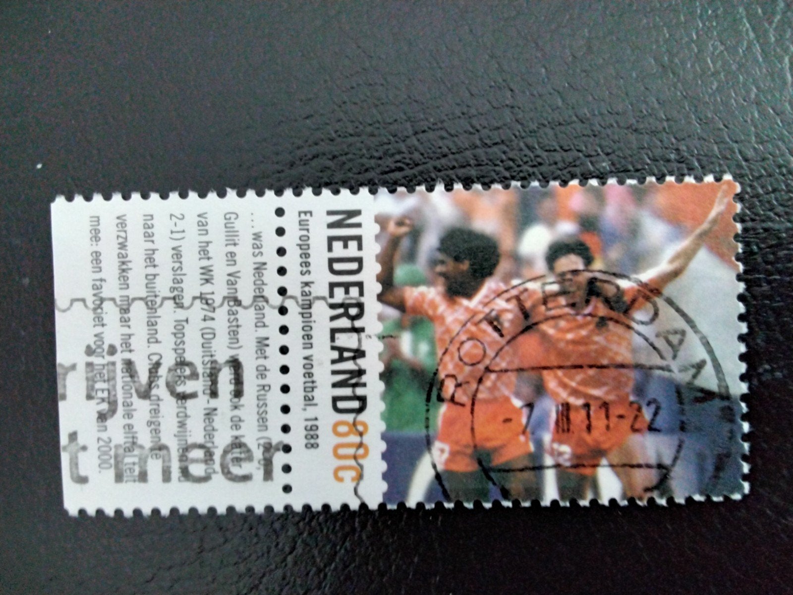 Nederland EK Voetbal 1988 gestempeld, Postzegels en Munten, Verzenden, Na 1940, Gestempeld