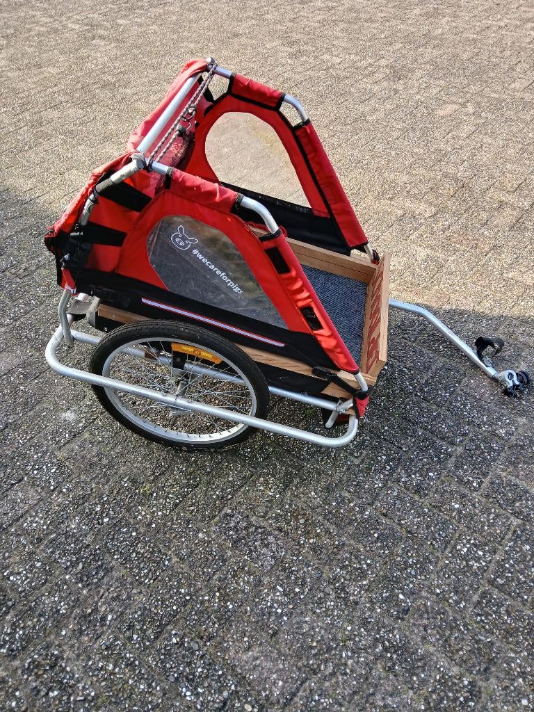 fietskar, Fietsen en Brommers, Fietsaccessoires | Aanhangers en Karren, Gebruikt, Minder dan 20 kg, Kinderkar, Ophalen