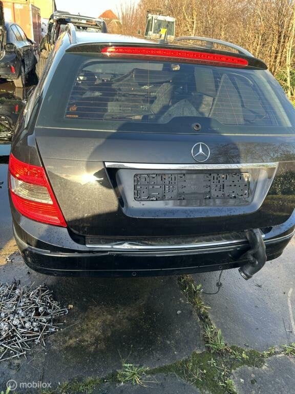 Achterklep zwart Mercedes C-klasse Estate S204 ('07-'14), Gebruikt, Achterklep, Mercedes-Benz, Ophalen of Verzenden