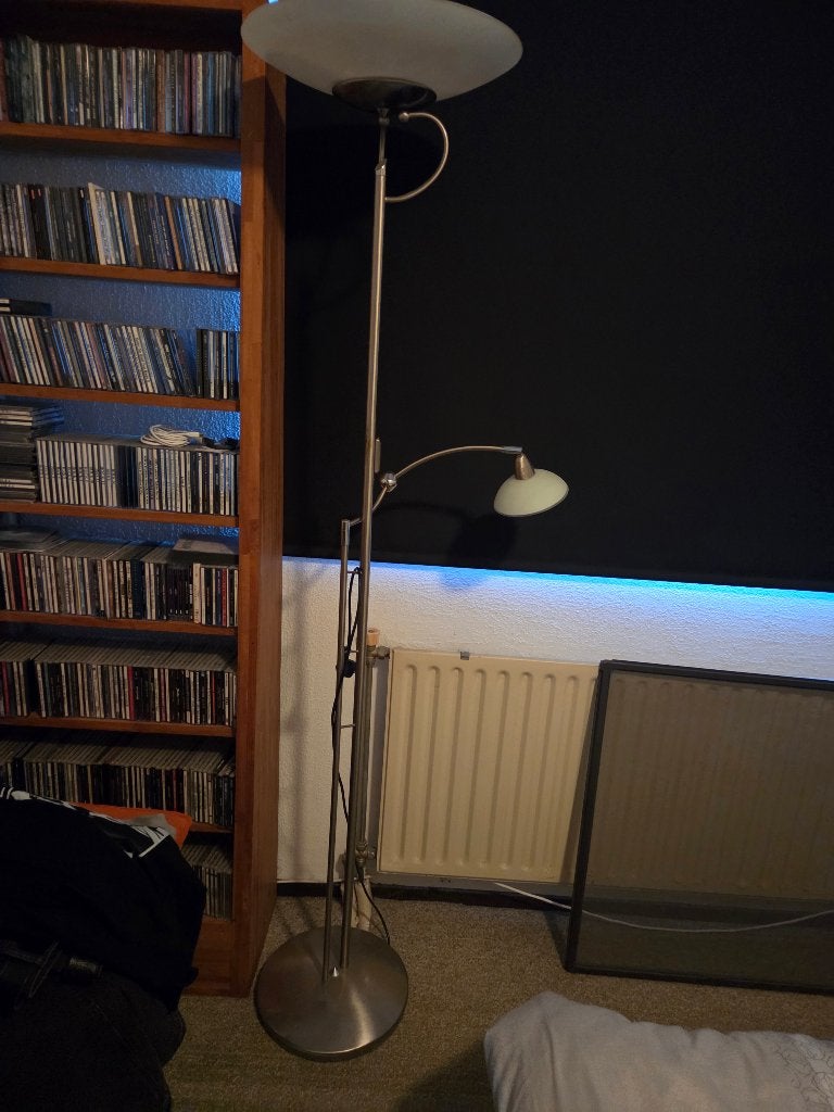 lamp, Ophalen, B22 (Bajonetsluiting), Zo goed als nieuw, Glas
