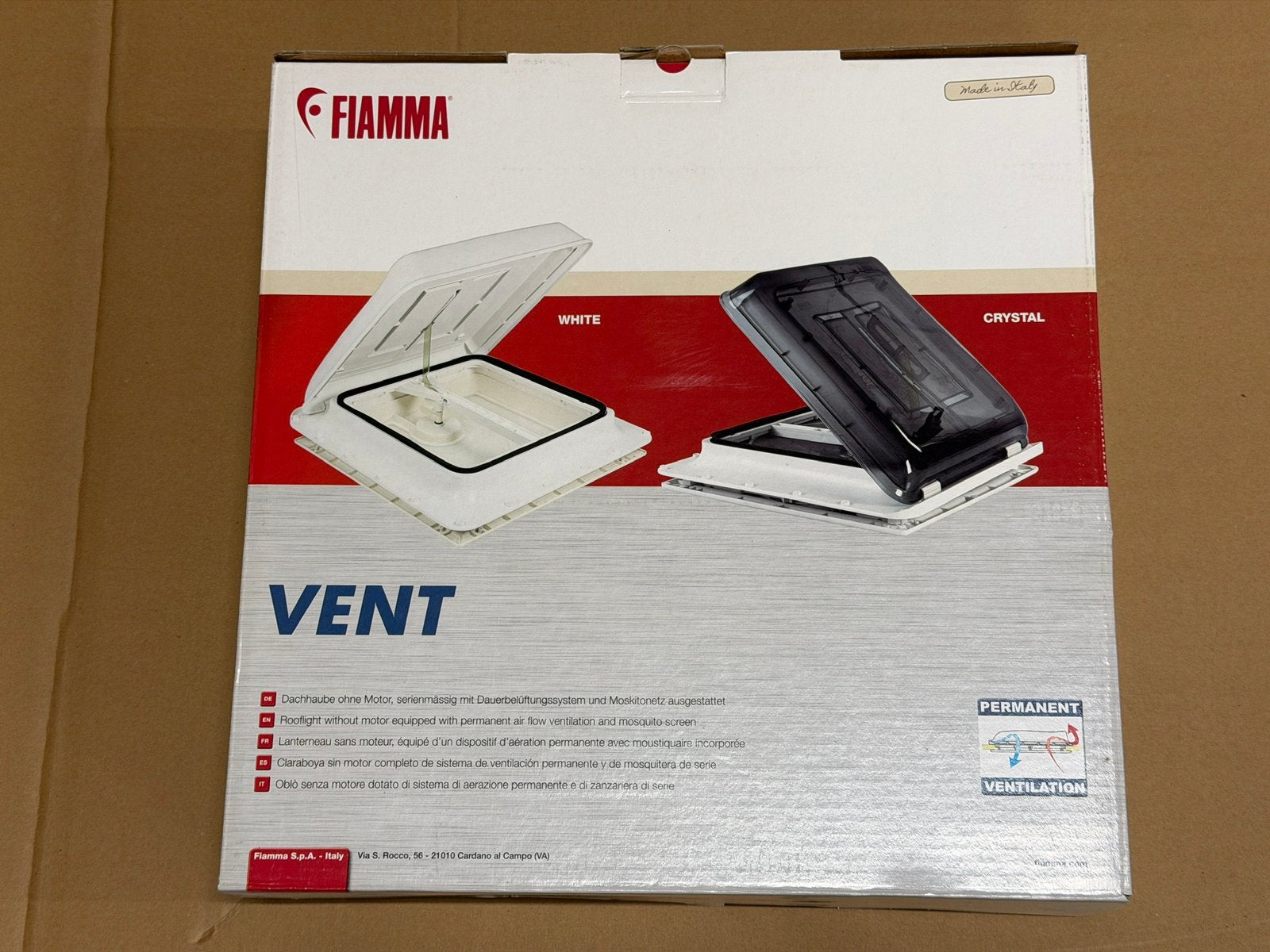 Fiamma Vent 40x40 dakluik Crystal nieuw in de doos., Ophalen of Verzenden, Nieuw