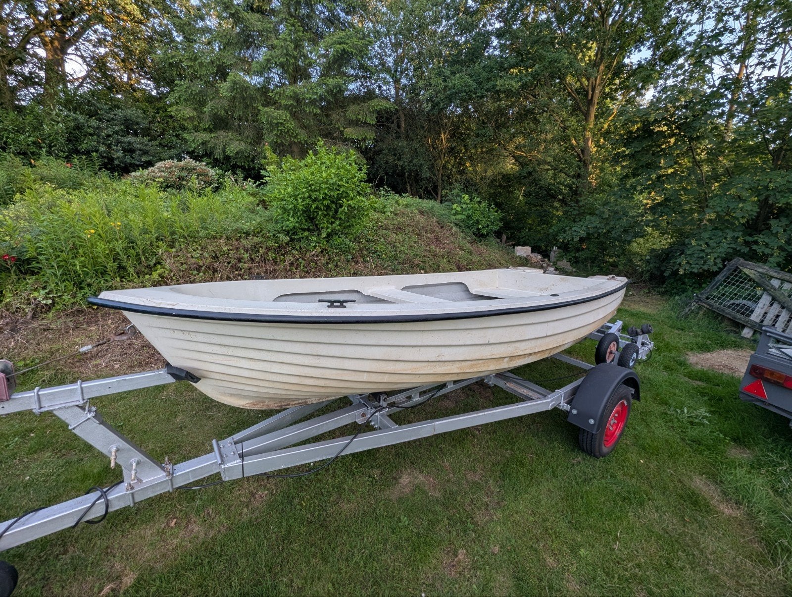 Stevige polyester roeiboot / visboot, boot Crescent, Watersport en Boten, Bootonderdelen, Ophalen