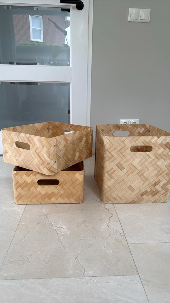Mooie opber bakken Ikea. Passen in een Ikea open kast., Ophalen, Zo goed als nieuw, Staande klok