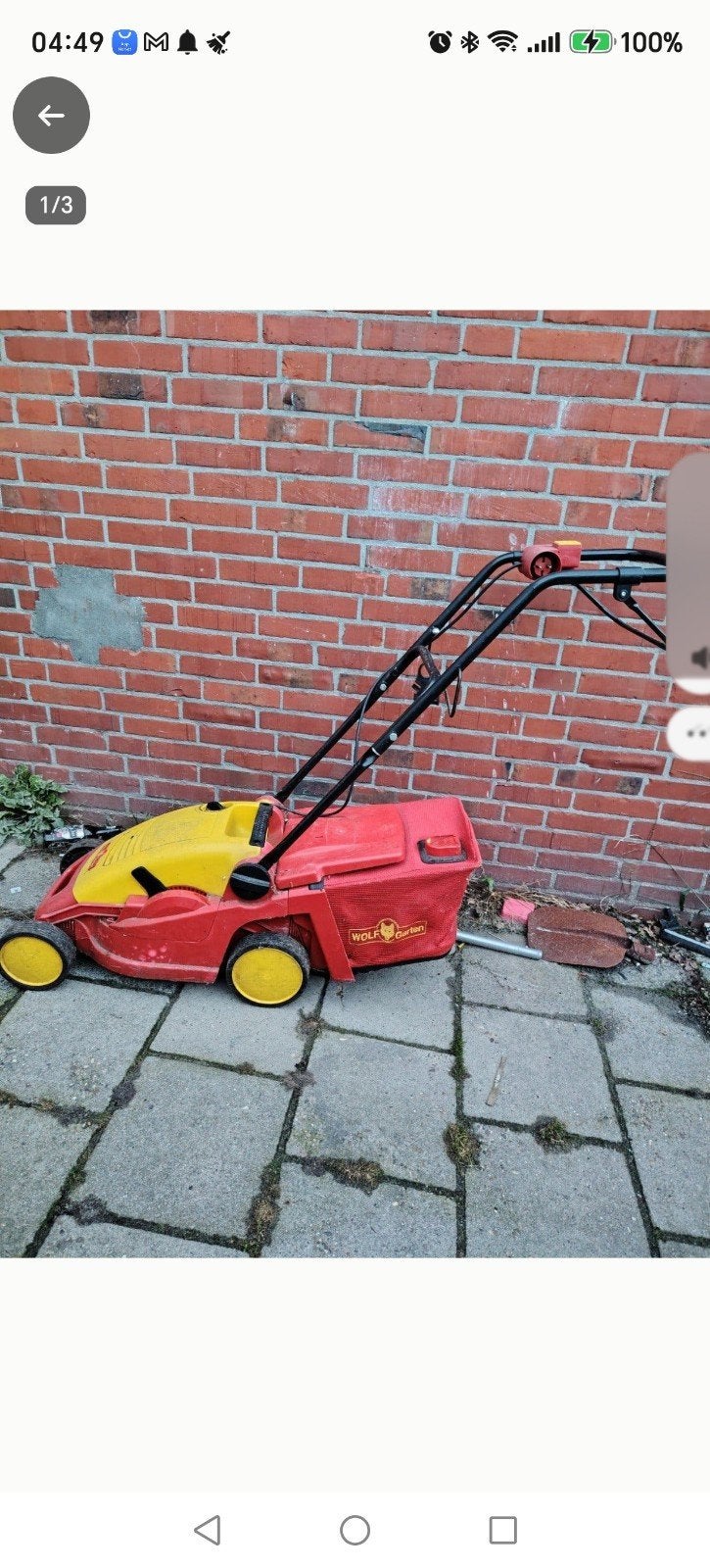 WOLF-Garten elektrische grasmaaier met opvangbak, Ophalen, Cirkelmaaier, Gebruikt, Elektrische grasmaaier