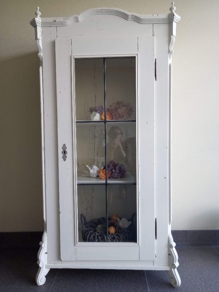Mooie Oude Kast, Ophalen, 50 tot 100 cm, Glas, 150 tot 200 cm