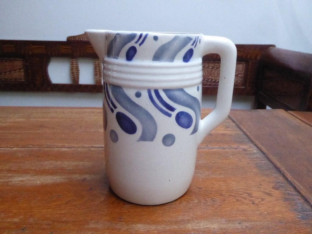 Art deco keramiek melkkan, Ophalen of Verzenden
