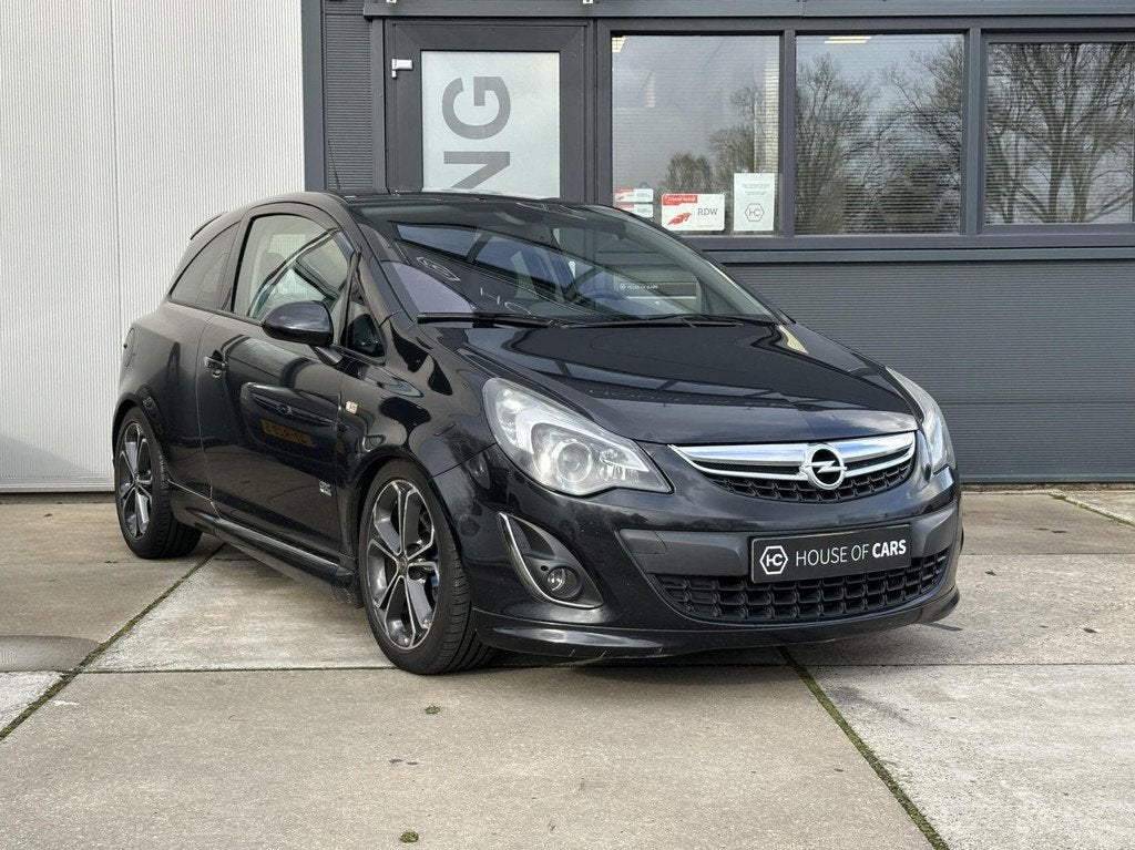 Opel Corsa 1.4 Turbo Cosmo OPC-Line Clima Cruise Navi NAP, Auto's, Opel, Voorwielaandrijving, Euro 5, Gebruikt, Zwart