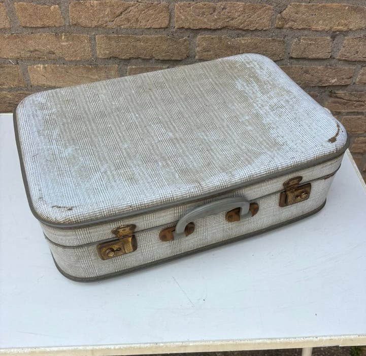 Vintage Lejan Amsterdam koffer. 50x33x15, Gebruikt, Hard kunststof, Minder dan 50 cm, Ophalen of Verzenden