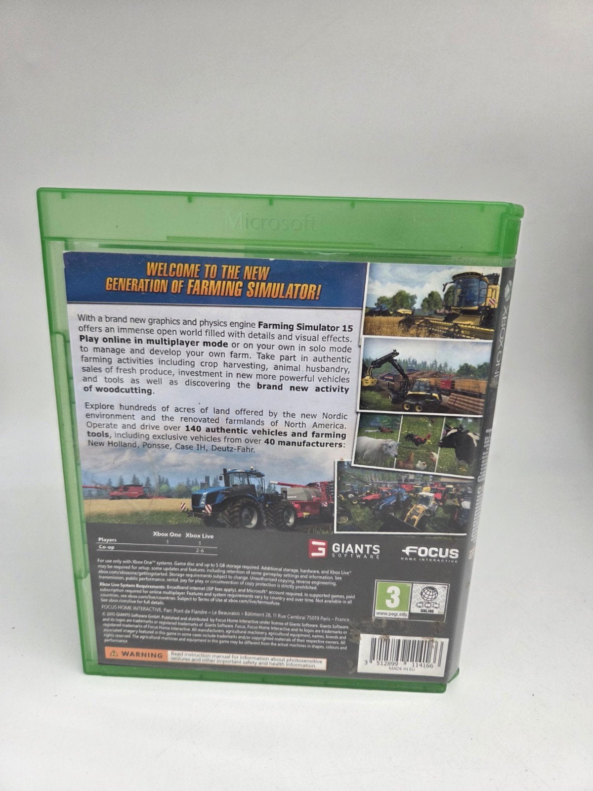 Farming Simulator 15 Xbox One - Landbouw Simulatie Game, Spelcomputers en Games, Online, Gebruikt, 1 speler, Info@giants-software.com