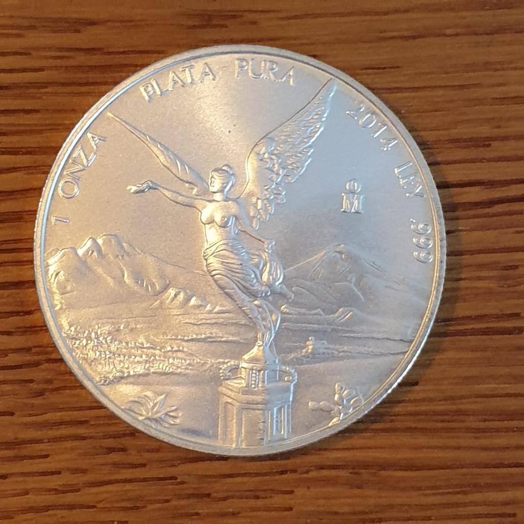 1 oz Zilveren Mexicaanse Libertad 2014, Postzegels en Munten, Munten | Amerika, Ophalen of Verzenden, Noord-Amerika, Losse munt