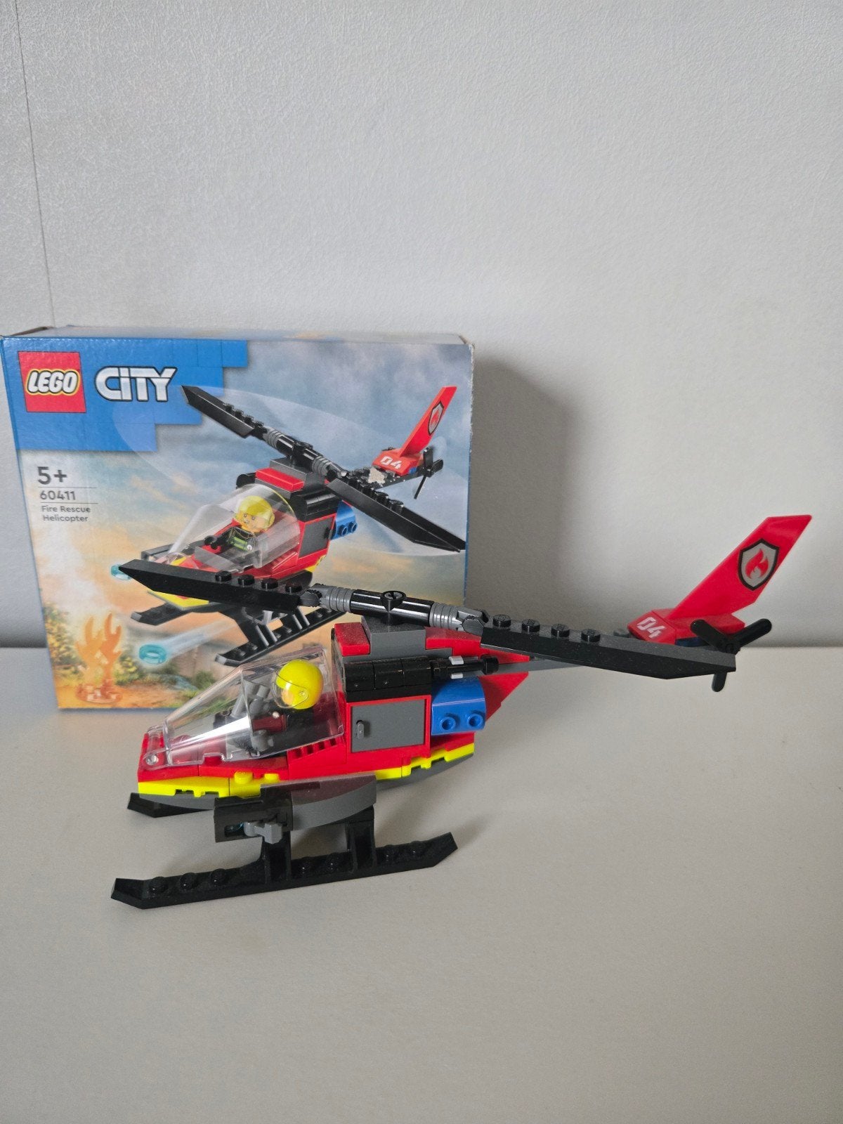 LEGO City 60411 Brandweer Reddingshelikopter, Ophalen, Zo goed als nieuw, Overige merken