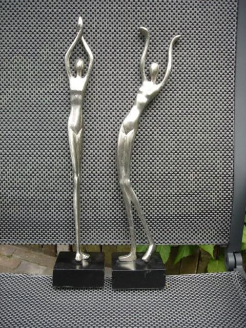 Yoga sculptuur, vrouw yoga pose figuur- naakte vrouw beelden, Ophalen of Verzenden