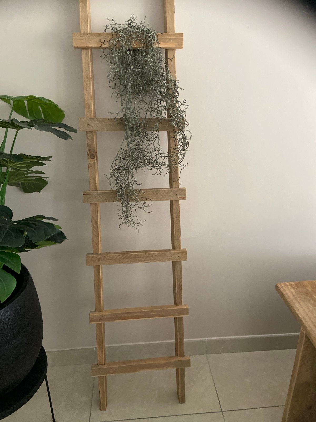 Decoratieve houten ladder - Landelijke stijl, Hout, Ophalen of Verzenden, Bruin, Landelijk