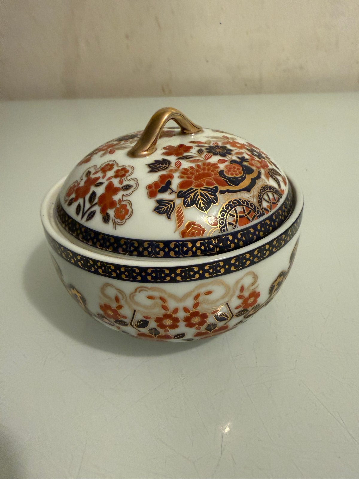 Vintage Imari Stijl Suikerpotje met Deksel, Ophalen of Verzenden