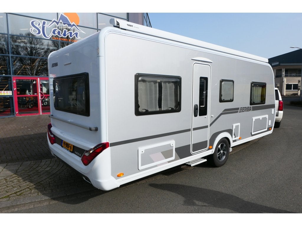 Eriba Nova 530 enk. bed zeer luxe, Caravans en Kamperen, Caravans, Rondzit, Schokbreker, 5 tot 6 meter, Eriba