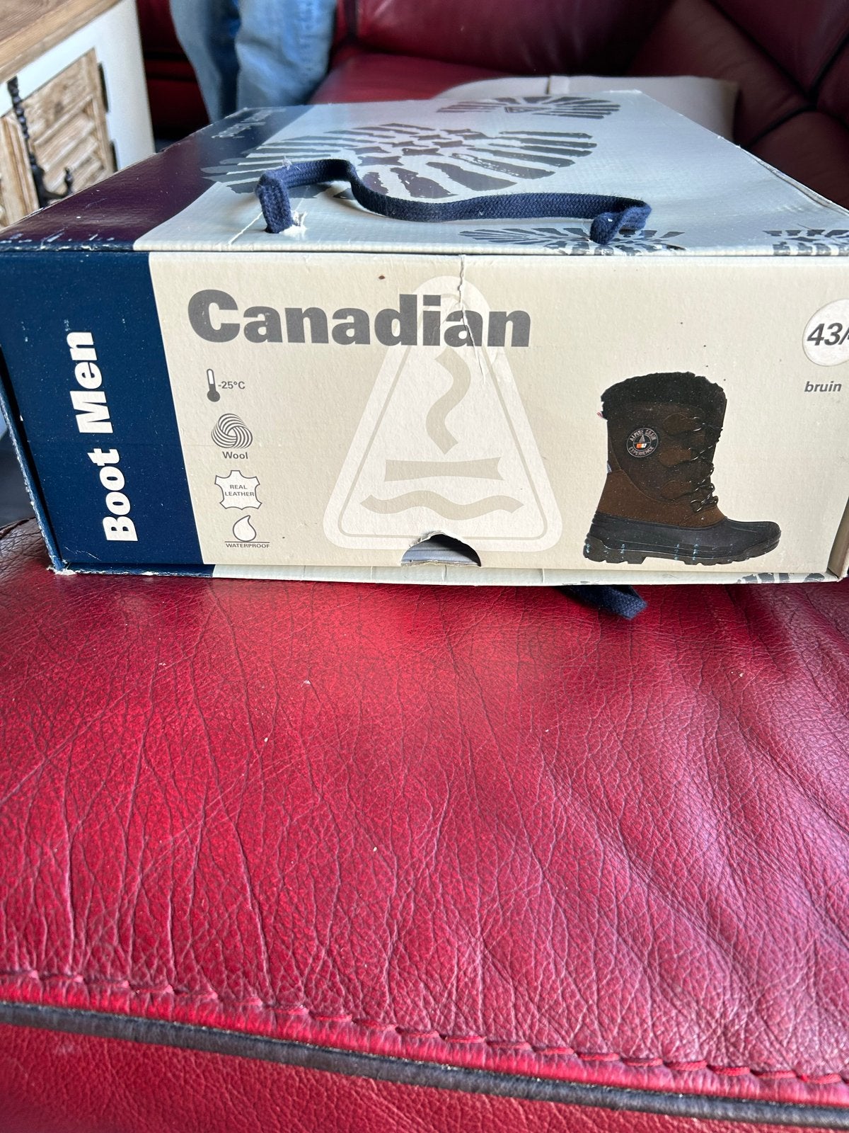 Canadian Boot Men - Warme winterlaarzen maat 43, Ophalen, Nieuw, Bruin, Boots