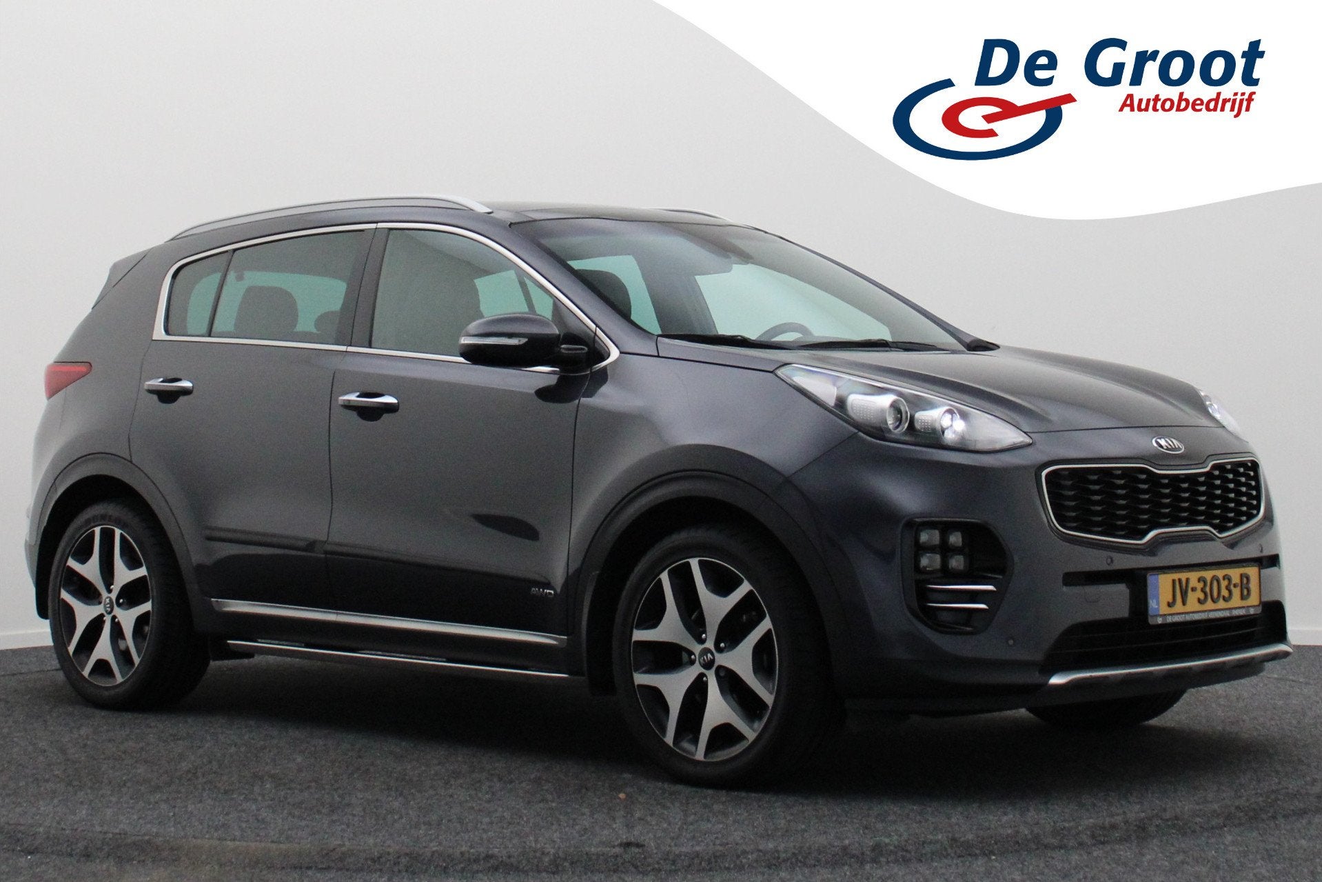 Kia Sportage 1.6 T-GDI 4WD GT-Line Automaat Panoramadak, Lee, Auto's, Gebruikt, 4 cilinders, Bedrijf, Vierwielaandrijving