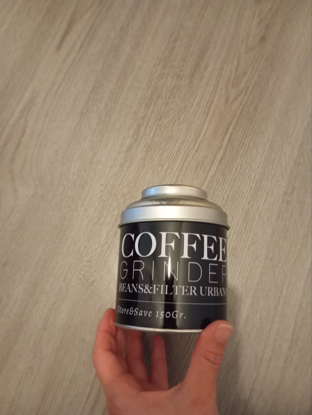 Handmatige koffiemolen - The Coffee Grinder, Zilver, Ophalen of Verzenden, Metaal, Overige merken