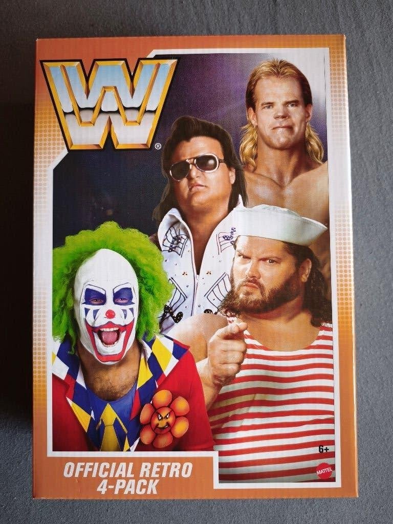 wwe Retro wave 4 set of 4 Luger/ Doink/Tugboat/ The Hammer, Verzamelen, Ophalen of Verzenden, Nieuw