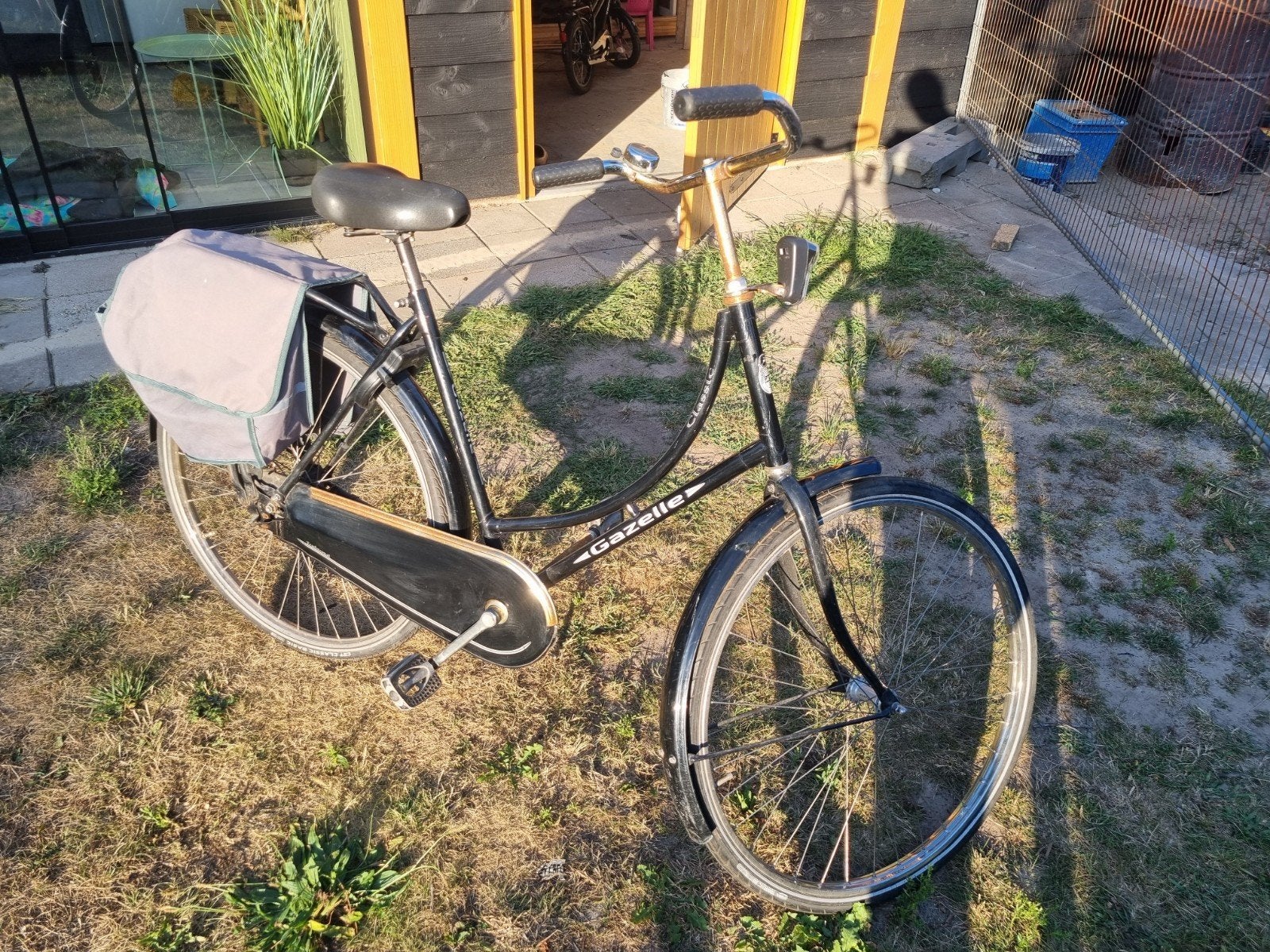 gazelle omafiets 57cm, Fietsen en Brommers, Ophalen, Terugtraprem, Gebruikt, 56 cm of meer