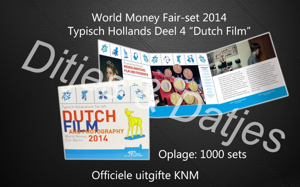 KNM World Money Fair Berlijn 2014 - BU set WMF Dutch Film, Ophalen of Verzenden, Overige landen, Overige waardes