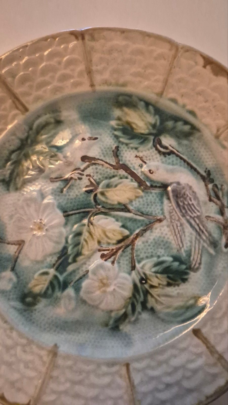 3 Antieke majolica borden, Antiek en Kunst, Ophalen of Verzenden