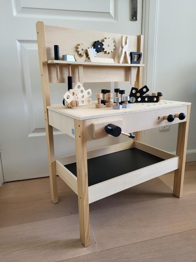 Petit Amelie Houten Werkbank met Gereedschap, Ophalen, Zo goed als nieuw, Jongen of Meisje