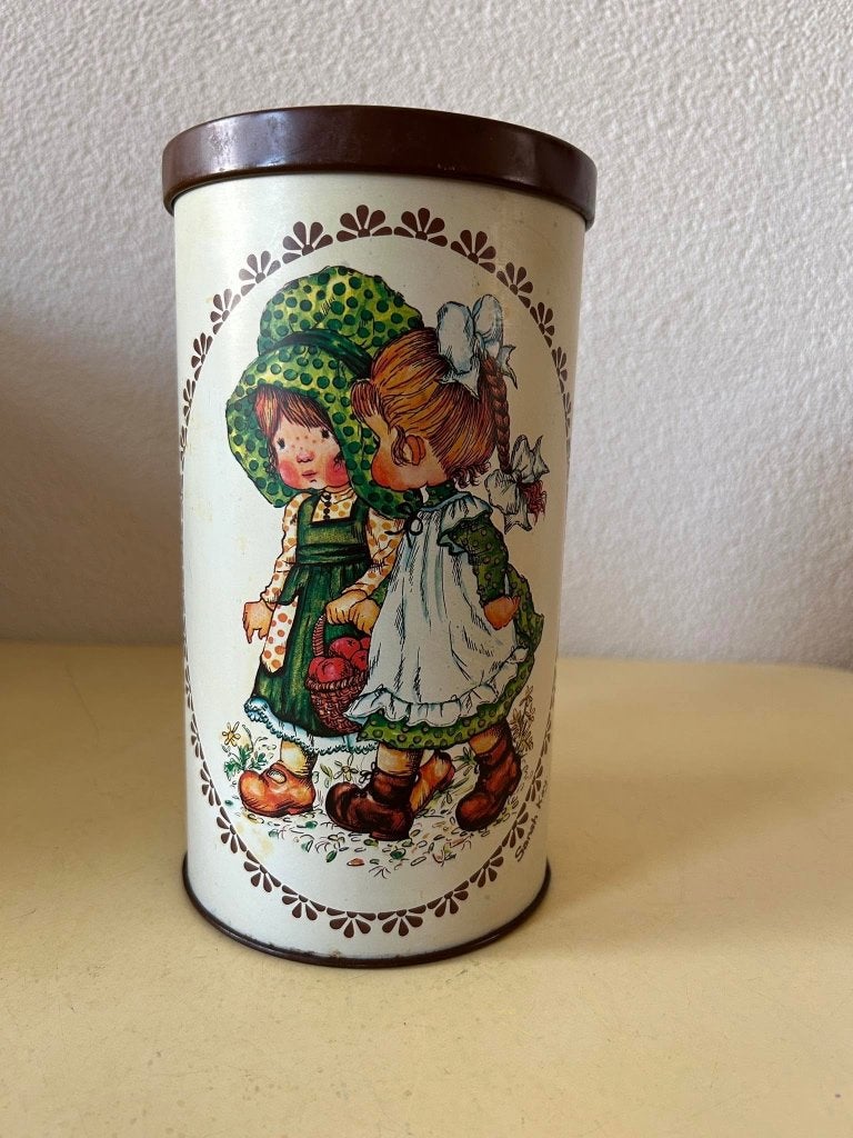 Vintage Sarah Kay voorraadbus / blik - Jaren 70 - 21 cm, Verzamelen, Blikken, Ophalen of Verzenden, Gebruikt, Overige, Overige merken