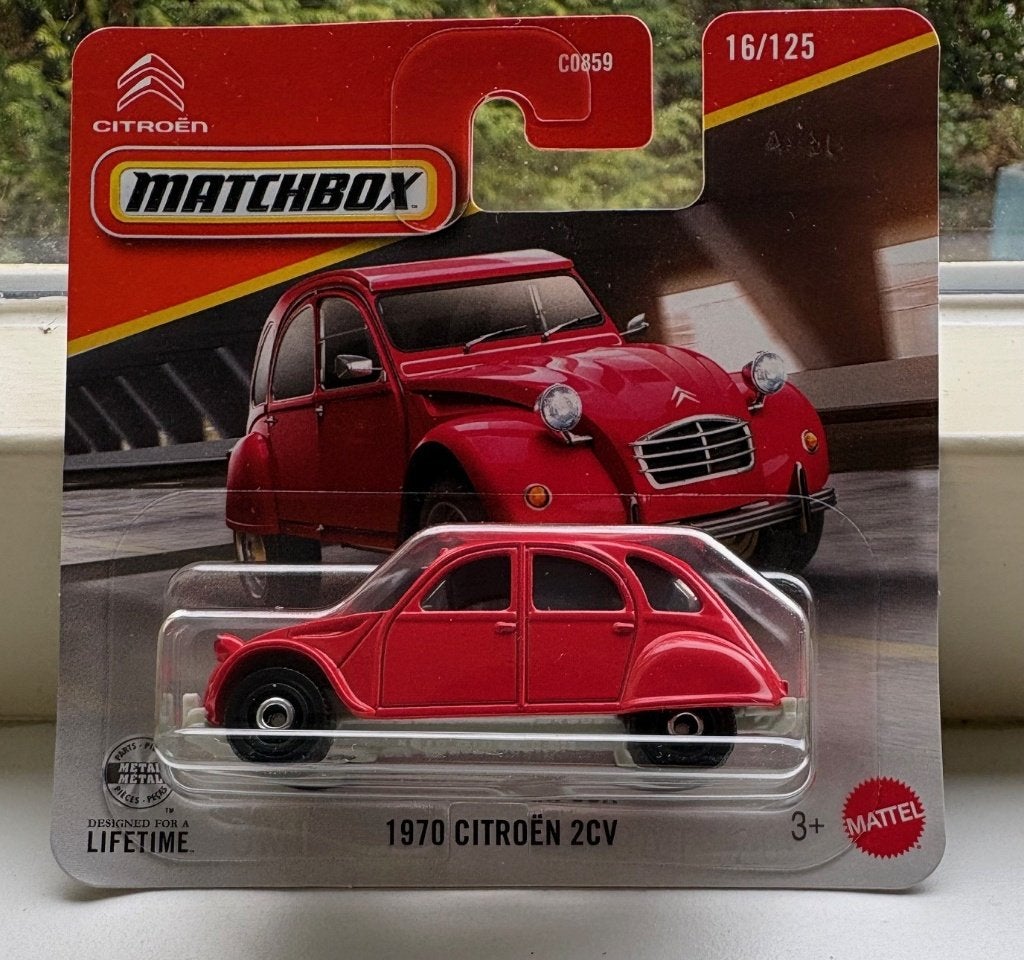 Matchbox Citroen 2CV ROOD, Ophalen of Verzenden, Nieuw, Auto
