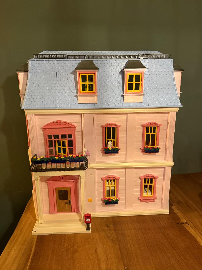 Playmobil Herenhuis roze, Kinderen en Baby's, Speelgoed | Playmobil, Ophalen of Verzenden, Gebruikt, Complete set