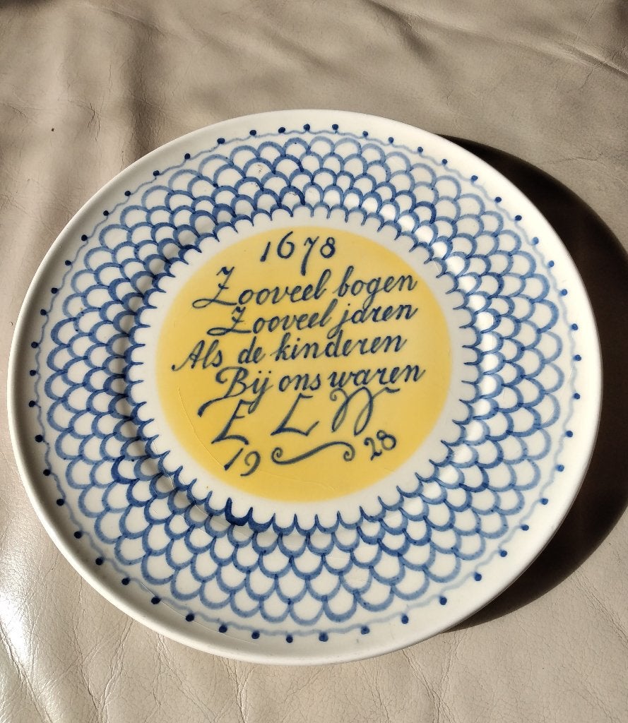 Wandbord Goedewaagen Gouda, Antiek en Kunst, Antiek | Keramiek en Aardewerk, Ophalen of Verzenden