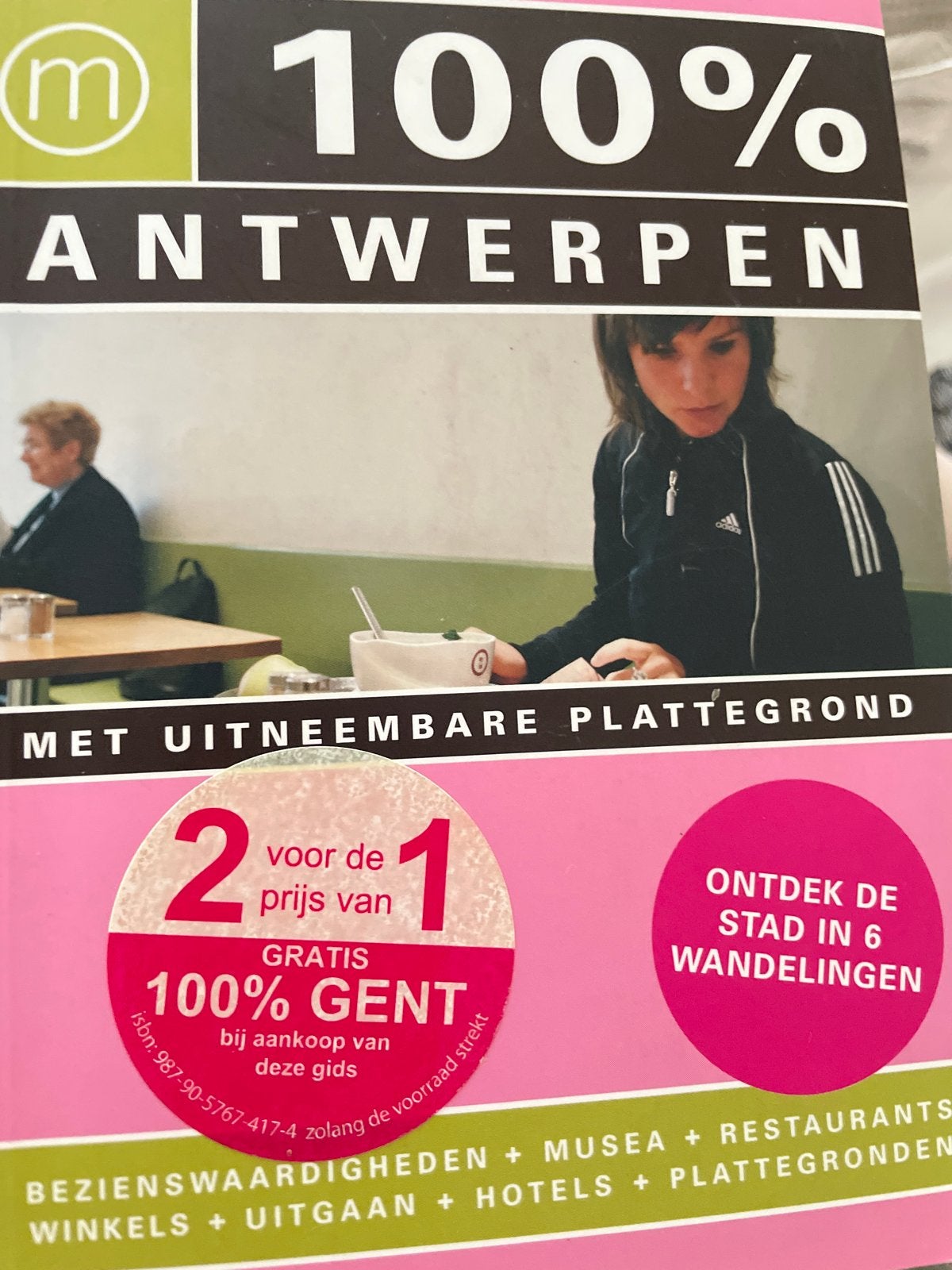 100% Antwerpen Reisgids met uitneembare plattegrond, Overige merken, Europa, Ophalen of Verzenden, Zo goed als nieuw