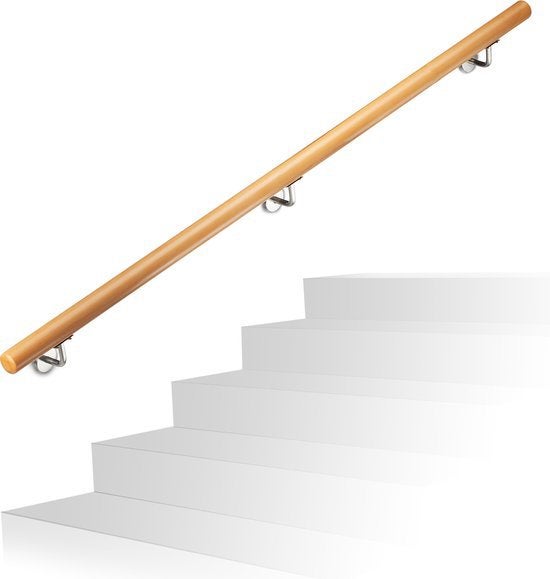 Trapleuning - 150 cm - beukenhout - Nieuw in de doos, Ophalen, Nieuw, Babijhandel@gmail.com, Babij
