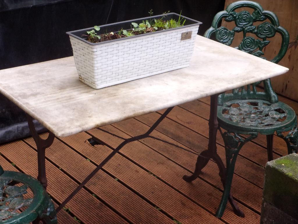 bistro /balkon/tuinzetje, Tuin en Terras, Tuinsets en Loungesets, Overige materialen, Gebruikt, Stoel, Tuinset