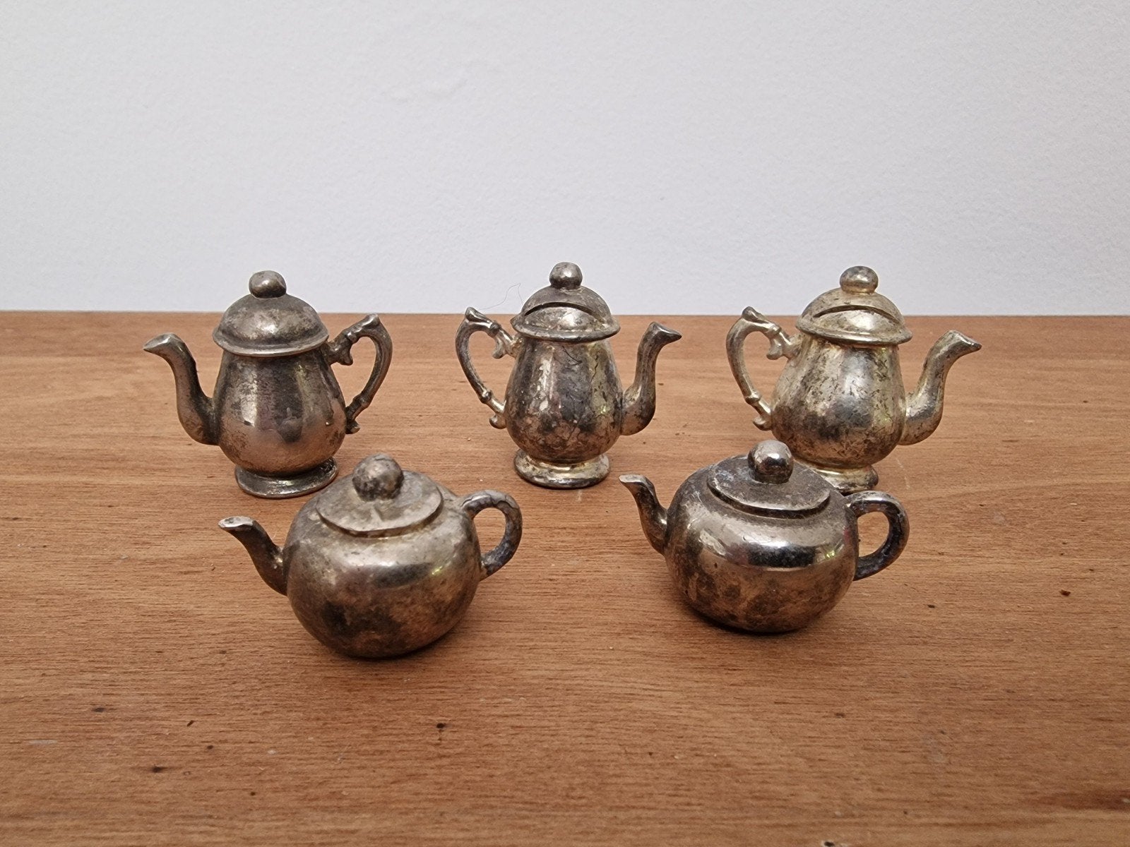 Vintage miniatuur theepotten, Verzamelen, Beelden en Beeldjes, Ophalen of Verzenden, Dier