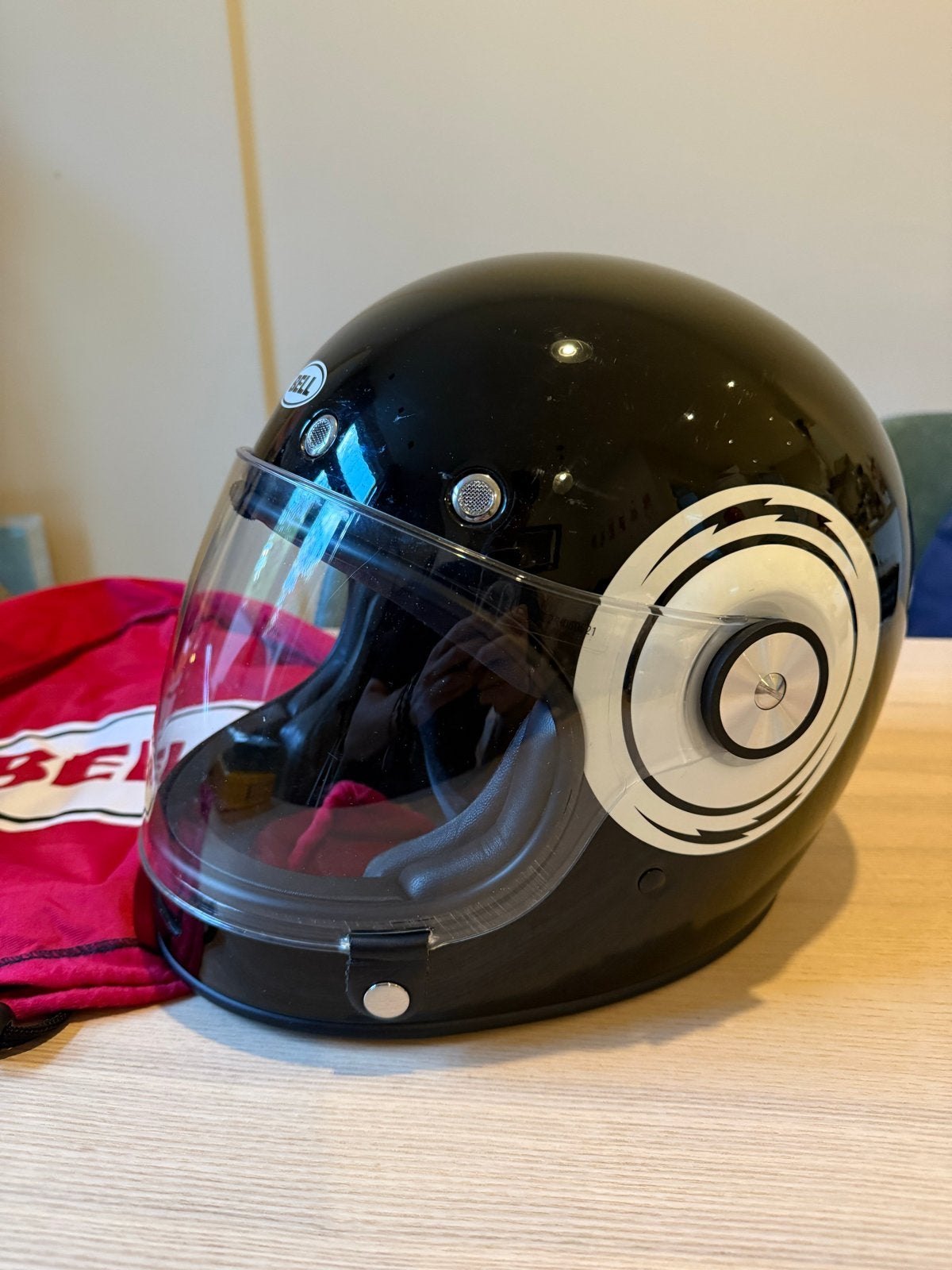 Bell Bullitt Bolt integraalhelm - Gloss Black - Maat L, Motoren, Kleding | Motorhelmen, Overige merken, Heren, Ophalen of Verzenden