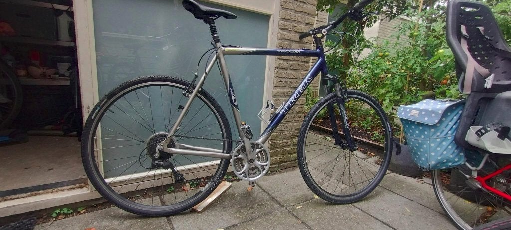 Herenfiets Trek, Fietsen en Brommers, Fietsen | Dames | Damesfietsen, Gebruikt, Velgrem, Versnellingen, 56 cm of meer