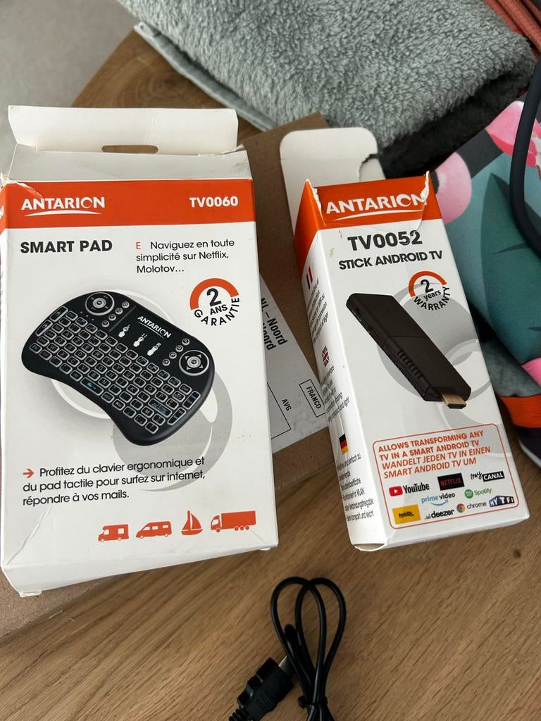 Antarion Smart Pad & TV Stick Android TV - Nieuw, Ophalen of Verzenden, Zo goed als nieuw, HDMI, Zonder harde schijf