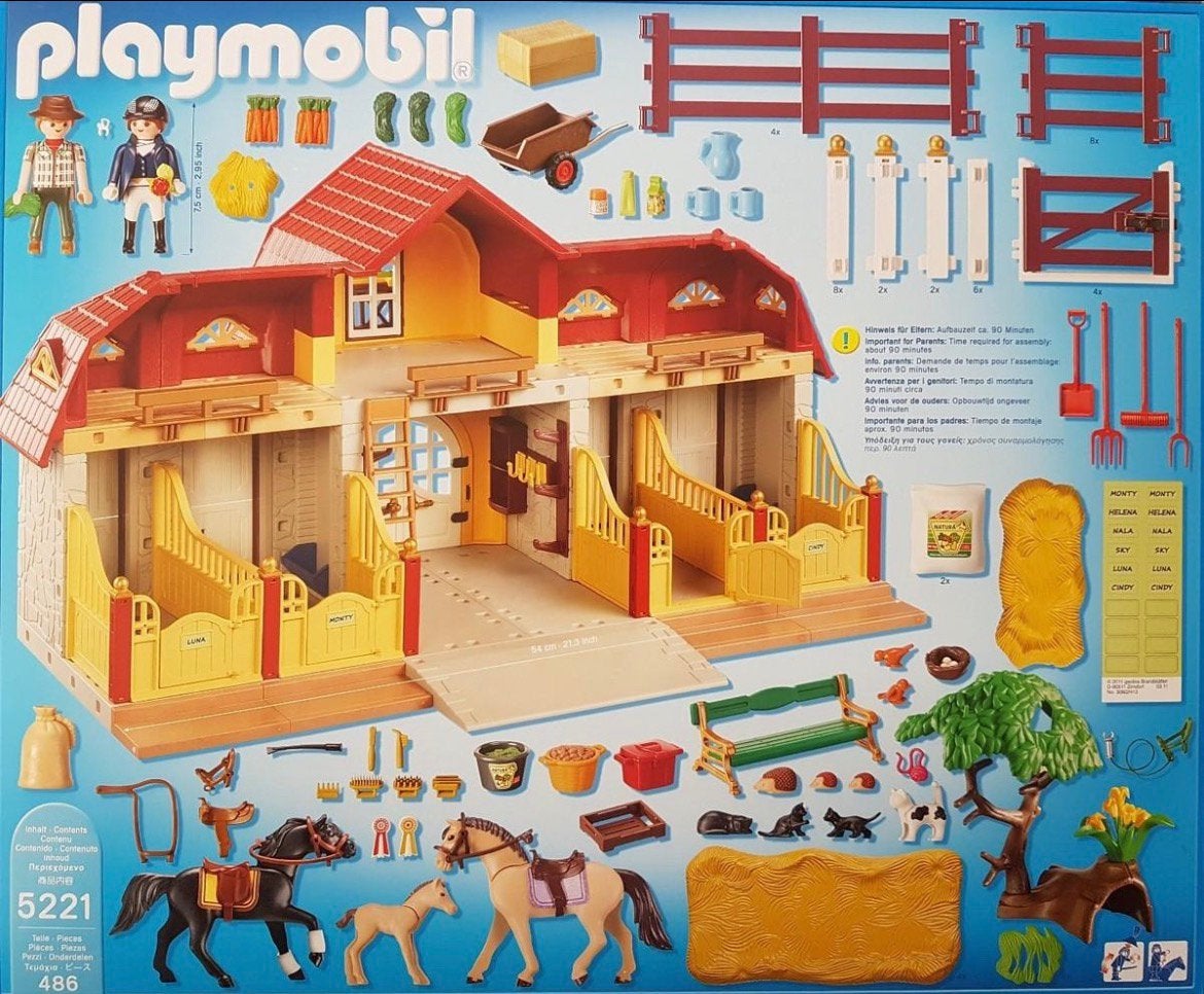 Playmobil Grote paardenranch 5221 met veel toebehoren, Ophalen, Gebruikt, Jongen of Meisje