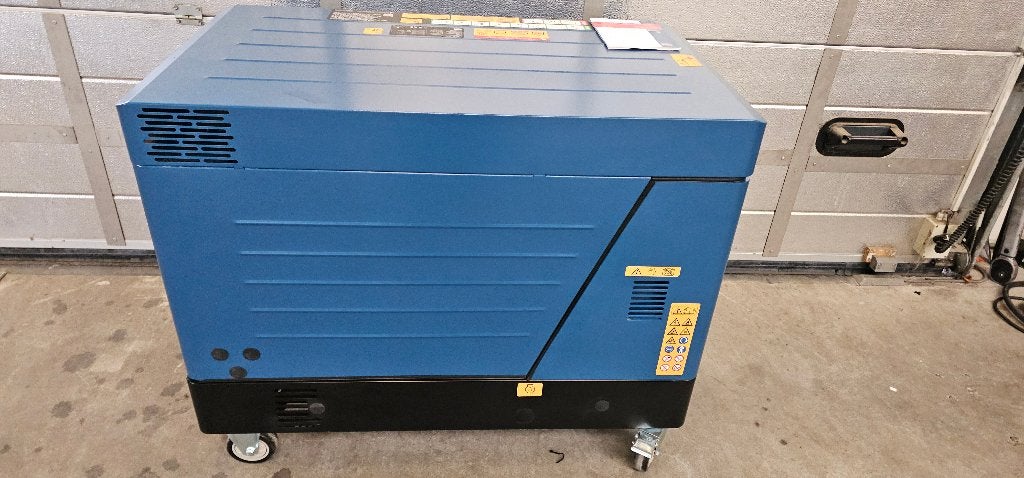 HBM 8500 Watt Diesel aggregaat - generator 733 cc 230/400V, Dieselolie, Geluidgedempt, Ophalen of Verzenden, Zo goed als nieuw