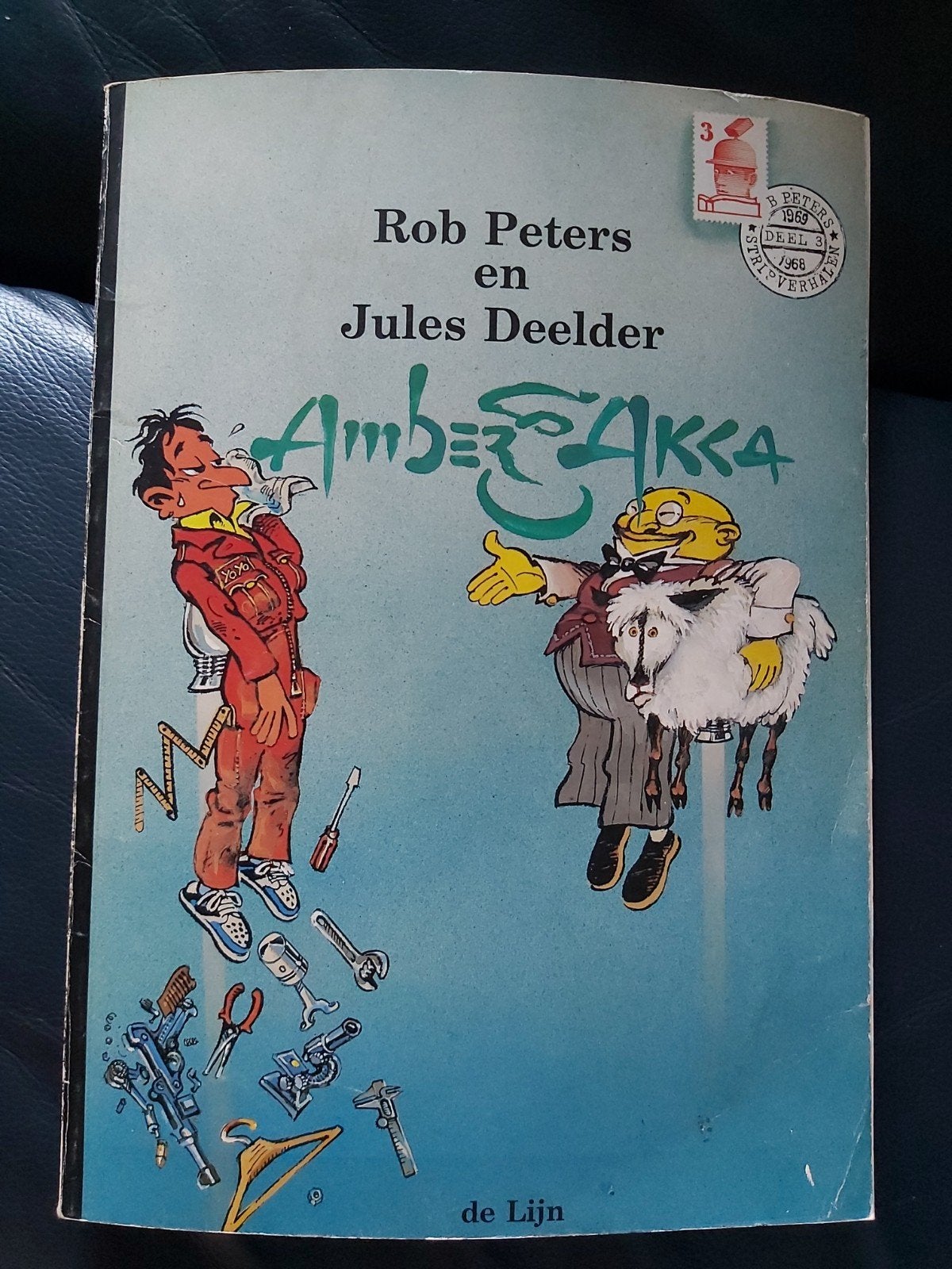 Rob Peters en Jules Deelder* - Amber & Akka 3 - Gesigneerd*, Gelezen, Eén stripboek, Ophalen of Verzenden, Rob Peters en Jules deelder