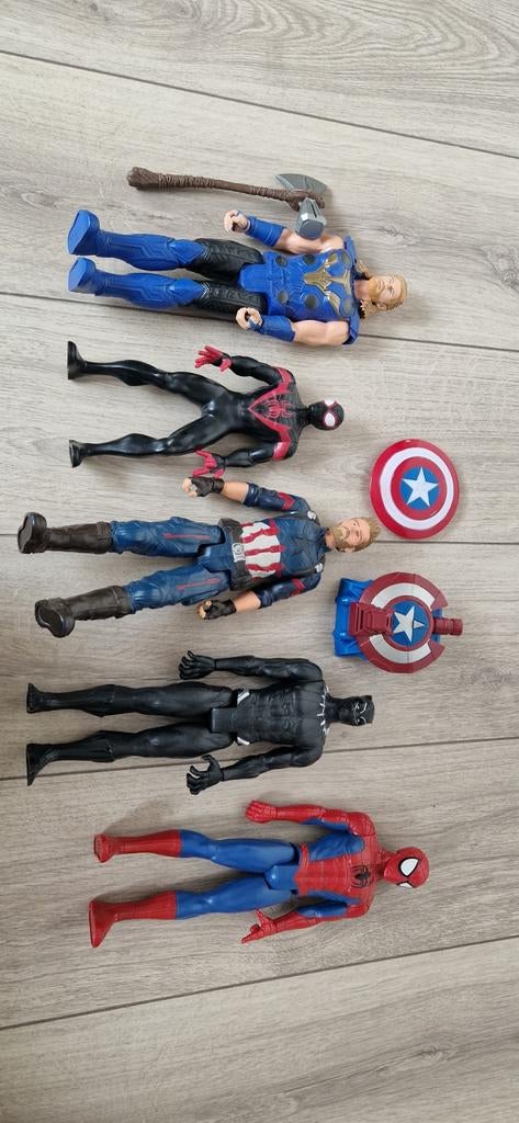 Marvel Avengers Actiefiguren Set Thor, Spiderman, Captain, Ophalen of Verzenden