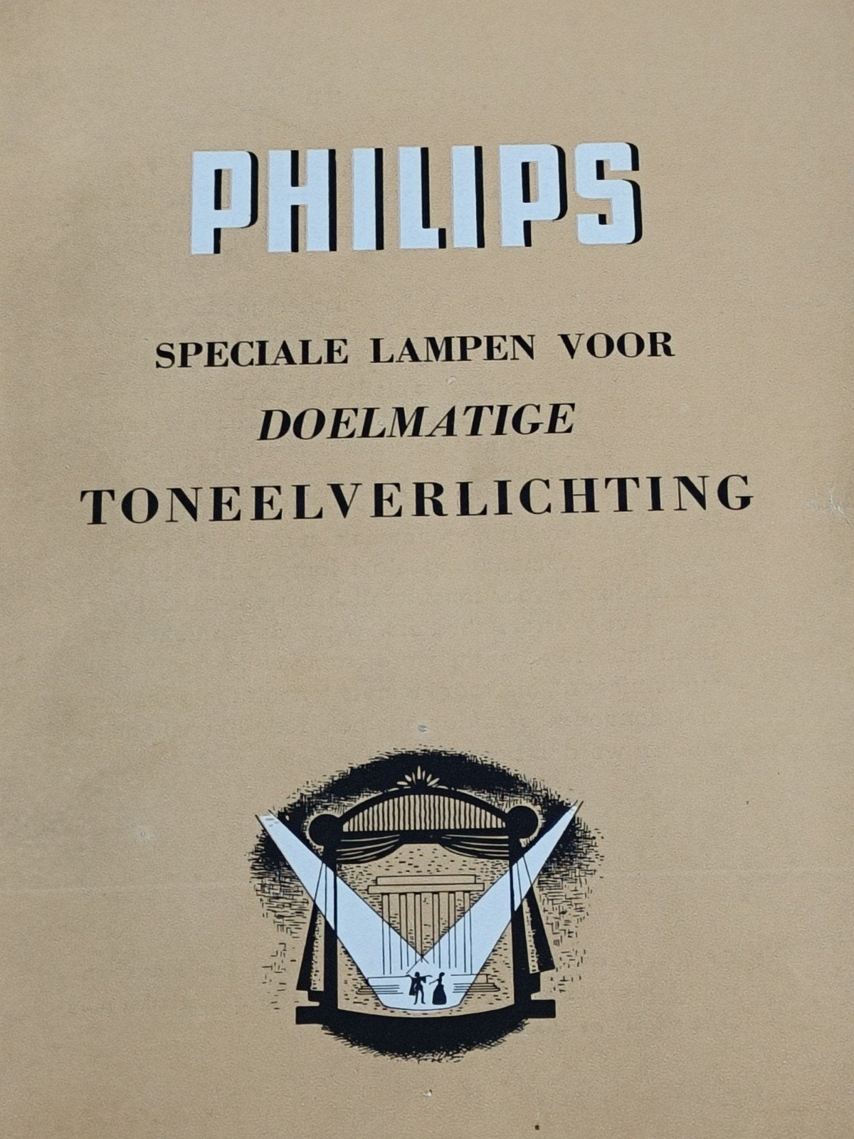 1949, PHILIPS LAMPEN TONEEL VERLICHTING., Ophalen of Verzenden, Gelezen