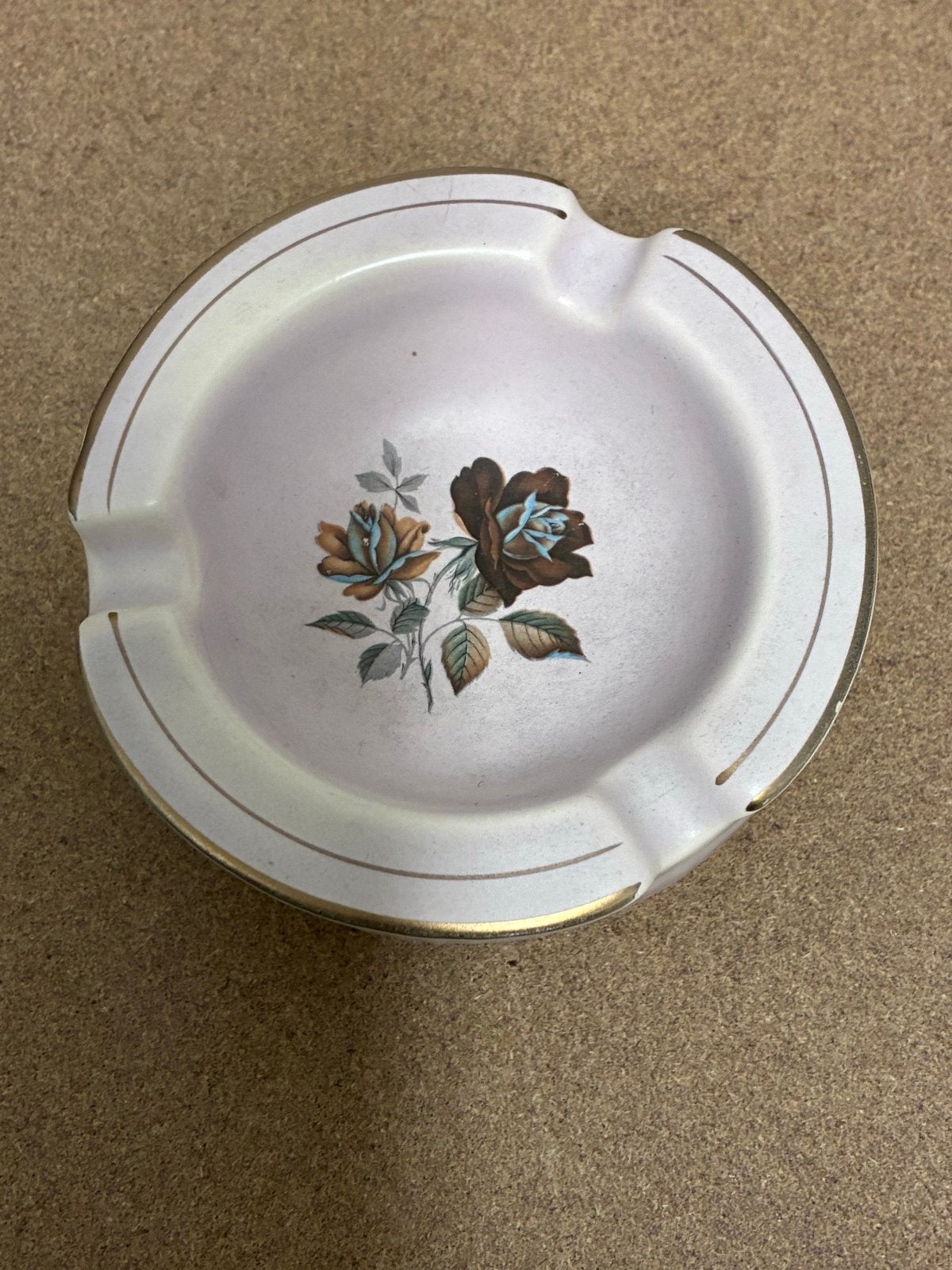Vintage Flora Keramiek Gouda Holland Gracia Asbak, Antiek en Kunst, Ophalen of Verzenden