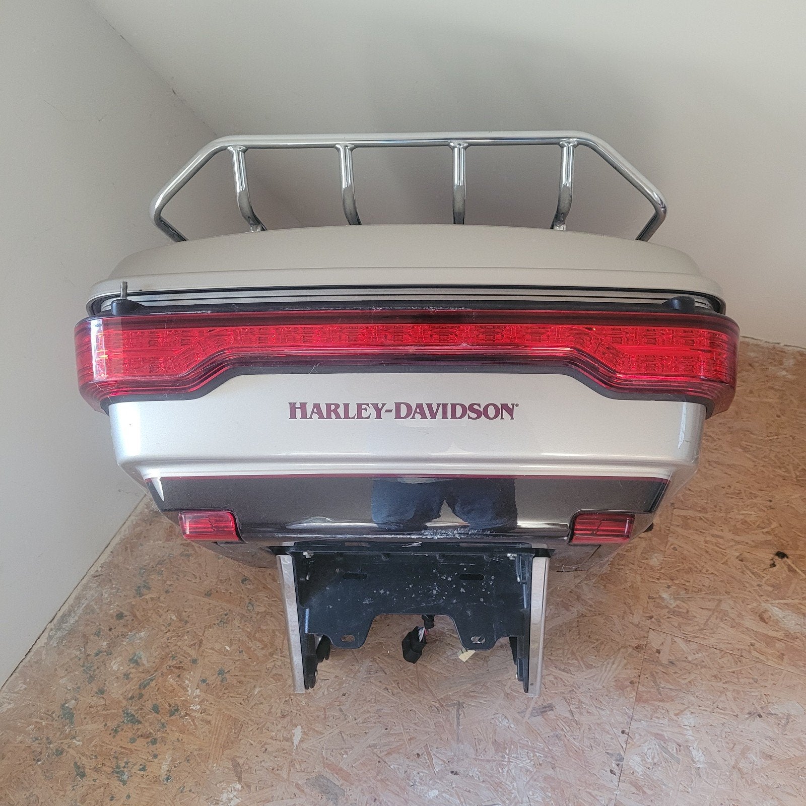 Topkoffer Harley  FLTRU  Set met Zadel en Spatbord, Motoren, Ophalen of Verzenden, Gebruikt