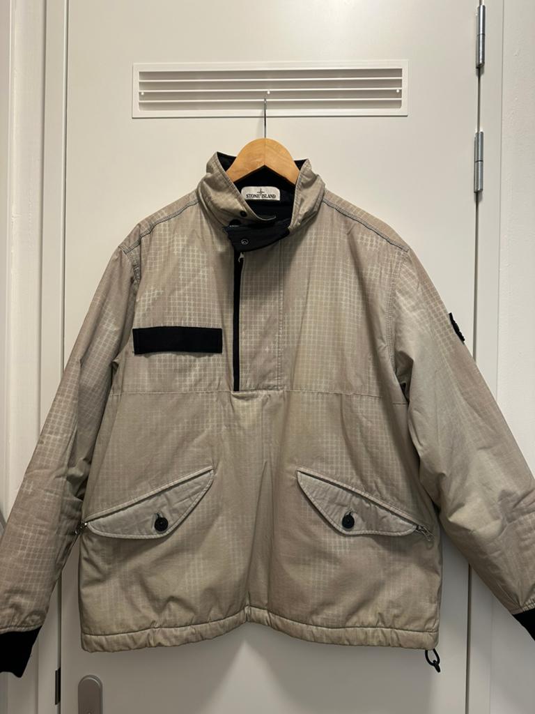 Stone island ice check grid camo L, Ophalen of Verzenden, Zo goed als nieuw, Overige maten, Groen