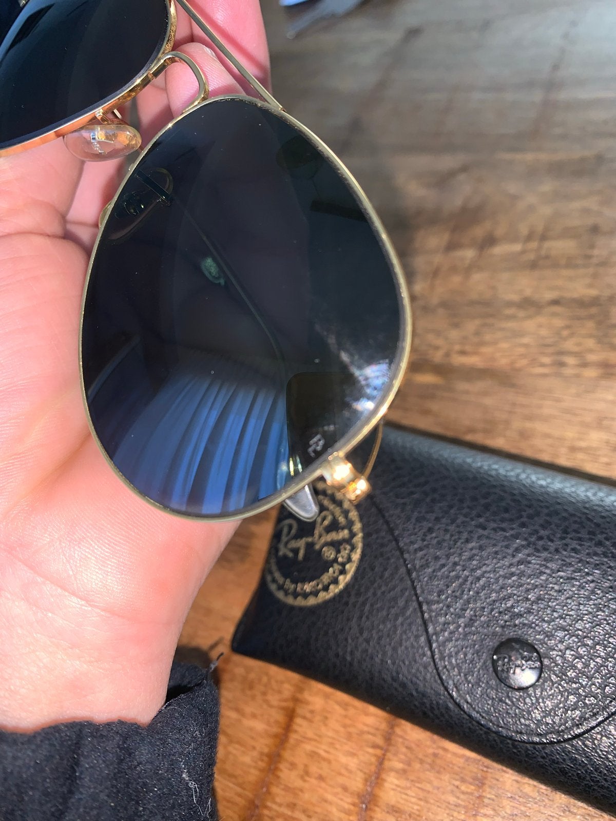 Vintage Bausch & Lomb Ray-Ban Aviator Zonnebril, Sieraden, Tassen en Uiterlijk, Zonnebrillen en Brillen | Heren, Zonnebril, Zwart