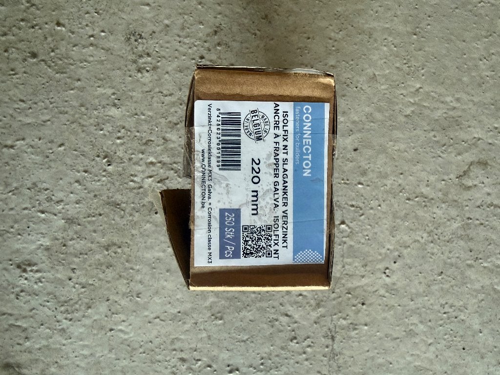 ISOFIX Slaganker 220 mm en pluggen 10 x 120 mm, Doe-het-zelf en Verbouw, Ophalen, Nieuw, Pluggen