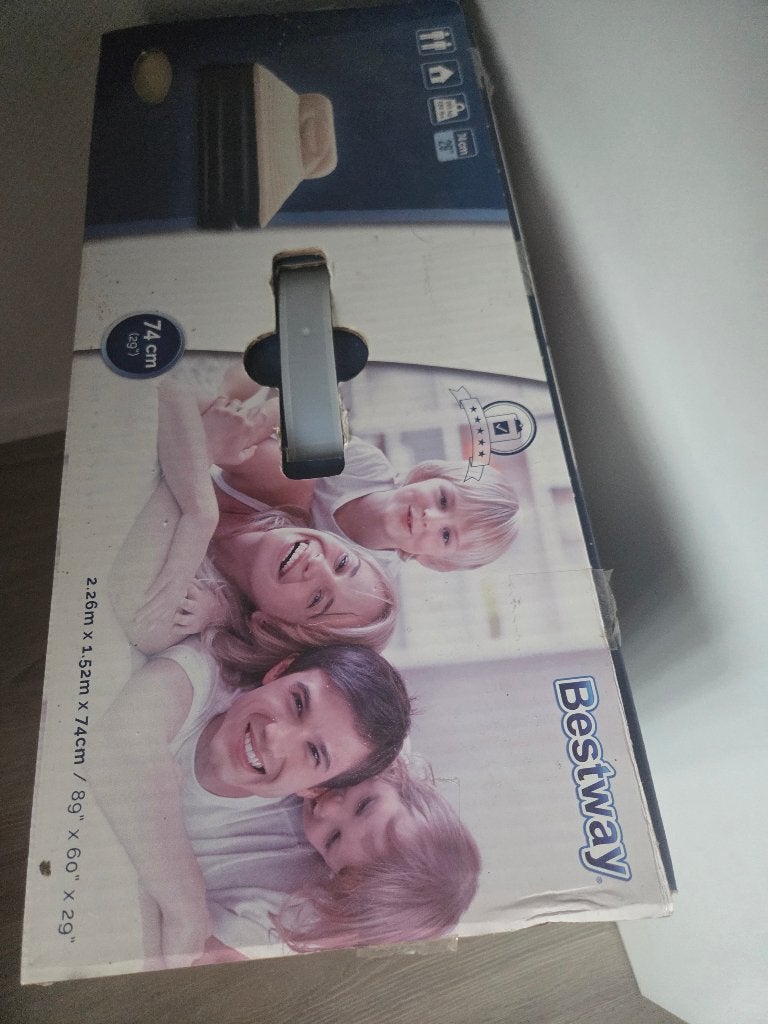 Bestway opblaas matras 2persoons, Ophalen, Overige materialen, Wit, Tweepersoons
