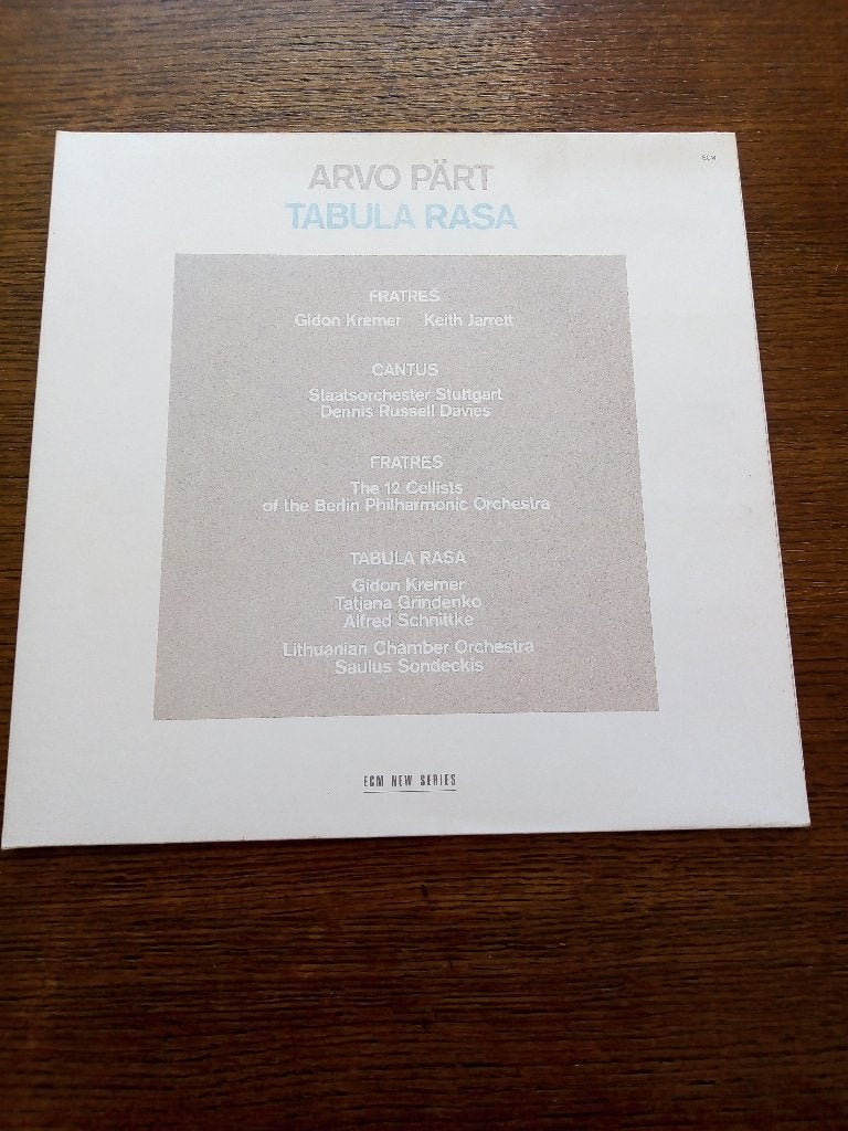 original lp- arvo part-tabula rasa *1984*, LP, Originele persing, Overige typen, Ophalen of Verzenden